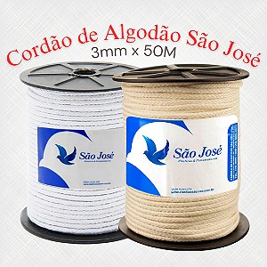 Cordão 100% Algodão São José 3035 - 3mm x 50M