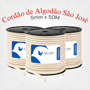 Cordão 100% Algodão São José 3042 - 5mm x 50M