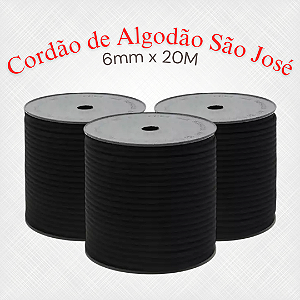 Cordão 100% Algodão São José 3048 - 6mm x 20M