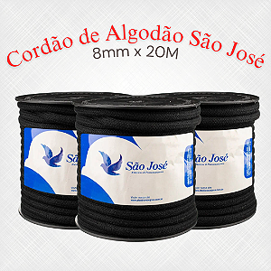 Cordão 100% Algodão São José 3049 - 8mm x 20M