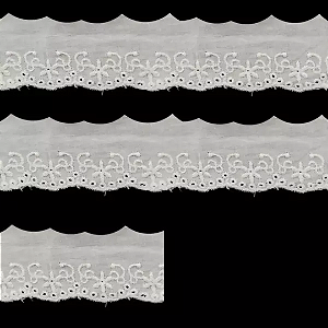 Bordado Inglês RO.152303 -  4 cm x 13,7 m