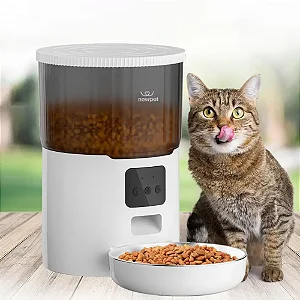 Alimentador Automático NewPet 4l Wi-Fi com Gravador de Voz