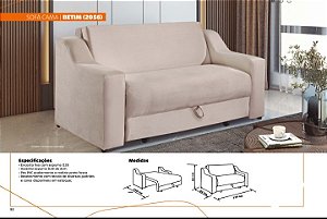 Sofá Cama Betim (2056) - Estilo e Conforto para Seu Espaço