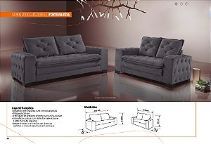 Sofá 2 e 3 lugares Fortaleza