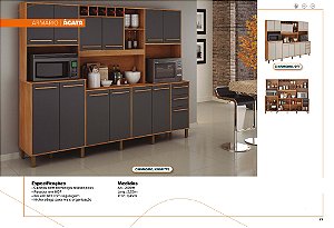 Armário Ágata - Elegância e Funcionalidade para sua Cozinha