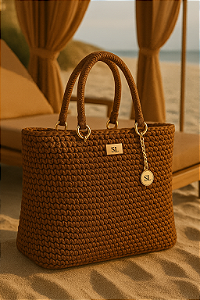 Duna Di Mare cor Marrom - Bolsa de Praia SL Luxury Beachwear