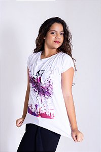 Blusa malha pontas laterais