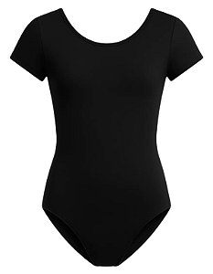 Collant meia manga preto