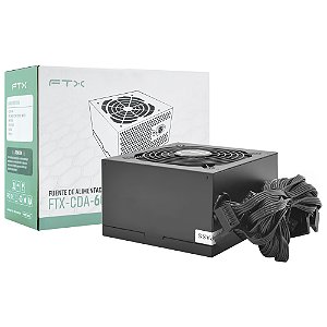 Fonte de Alimentação FTX FTX-CFA-600W 600W ATX - Não Modular