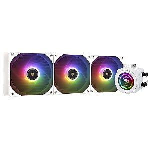 Water Cooler para Processador Thermalright Core Vision 360 White 360MM ARGB - Branco
