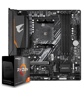 Kit Upgrade AMD Ryzen 7 5800XT com Placa Mãe B550M Aorus Elite AX DDR4