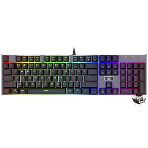 Teclado Gamer Mecânico Redragon K556RGB Devarajas - Preto