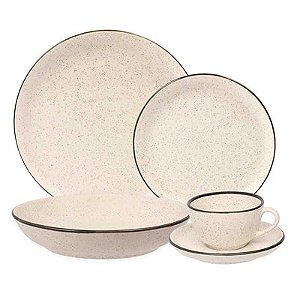 Aparelho de jantar e Chá 20 Peças Flat Duna