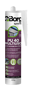 QBORG PU 40 MULTIUSO CINZA/PRETO TUBO 400G