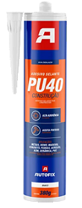 AUTOFIX PU 4O CONSTRUÇÃO BRANCO/CINZA/PRETO TUBO 380G