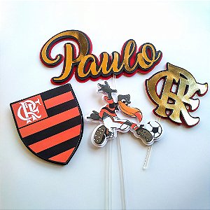 Topo de bolo flamengo
