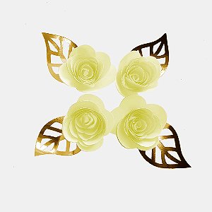 Mini rosas de papel
