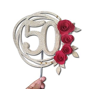 Topo de bolo 50 anos