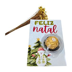 Cartão Natal Feliz com Blister
