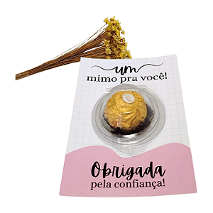 Cartão um mimo para você Rosa com Blister