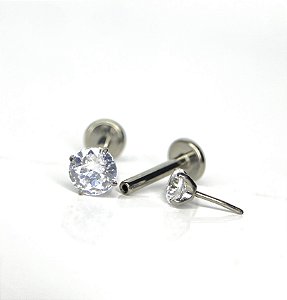 Labret Ponto de Luz Branca