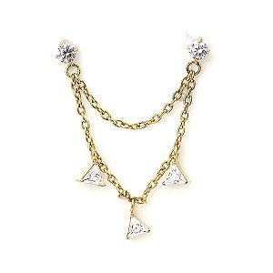 Labret Angel Corrente Com Pingente