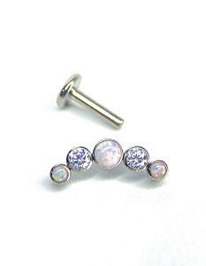 Labret Cluster 5 pedras