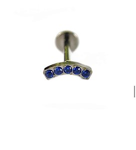 Labret Mini Cluster Azul