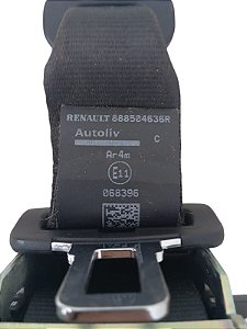 cinto segurança traseiro central Renault Captur 2019