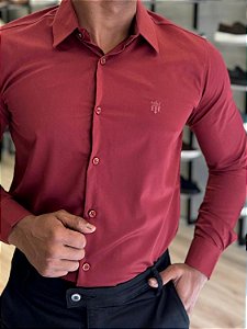 CAMISA SOCIAL FIBRA DE BAMBU TH BORDO