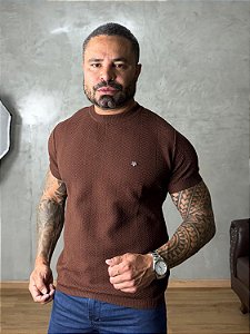 CAMISA TRICÔ TEXTURE TRUE HERO CHOCOLATE