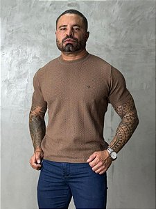 CAMISA TRICÔ TEXTURE TRUE HERO CAPUCCINO