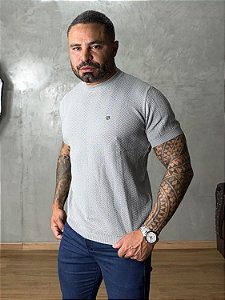 CAMISA TRICÔ TEXTURE TRUE HERO CINZA