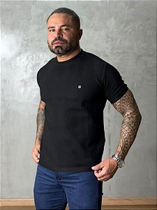 CAMISA TRICÔ TEXTURE TRUE HERO PRETA