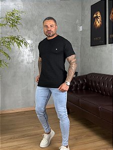 CAMISA TRICÔ ESSENZA TRUE HERO PRETA