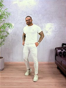 CALÇA ESTILO ALFAIATARIA SLIM TRUE HERO OFF WHITE