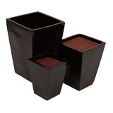 CJ. DE VASOS VIETNAMITA - PRETO - 3 PCS