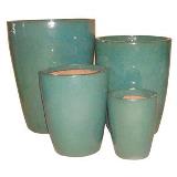 CJ. DE VASOS VIETNAMITA VERDE - 4 PCS