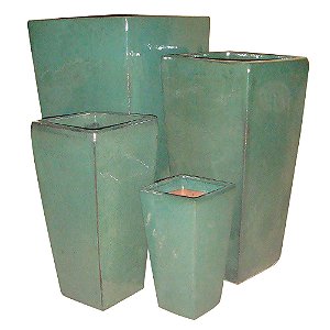 CJ. DE VASOS VIETNAMITA VERDE 4 PCS