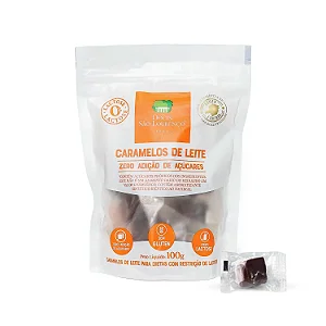 Caramelos de Leite Zero Açúcar e Zero Lactose 100g