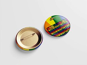 BOTTON COM ALFINETE - REDONDO - ORGULHE-SE