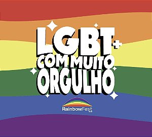 ÍMÃ DE GELADEIRA - RAINBOW FEST - ORGULHO LGBT