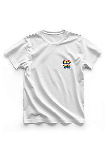 CAMISETA 100% algodão - LOVE LGBT