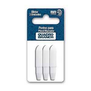 Pontas para Marcador de Quadro Branco Blister 3un. - BRcores QBx