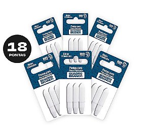 KIT Pontas para Pincel Marcador de Quadro Branco QBX - 18 Pontas