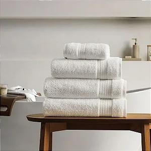 Toalha de Banho Fio Penteado Algodão Magna - Branco
