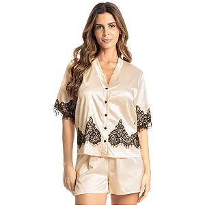 Pijama Feminino Curto Americano