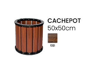 Cachepot de Madeira Plastica 50cm In Brasil