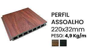 Assoalho Com Encaixe Ipê Texturizado 220x32mm com 3 Metros In Brasil