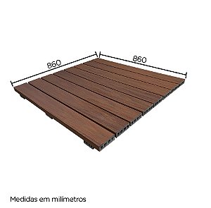 Deck Modular Texturizado 86x86 cm - Alta Durabilidade e Estilo
